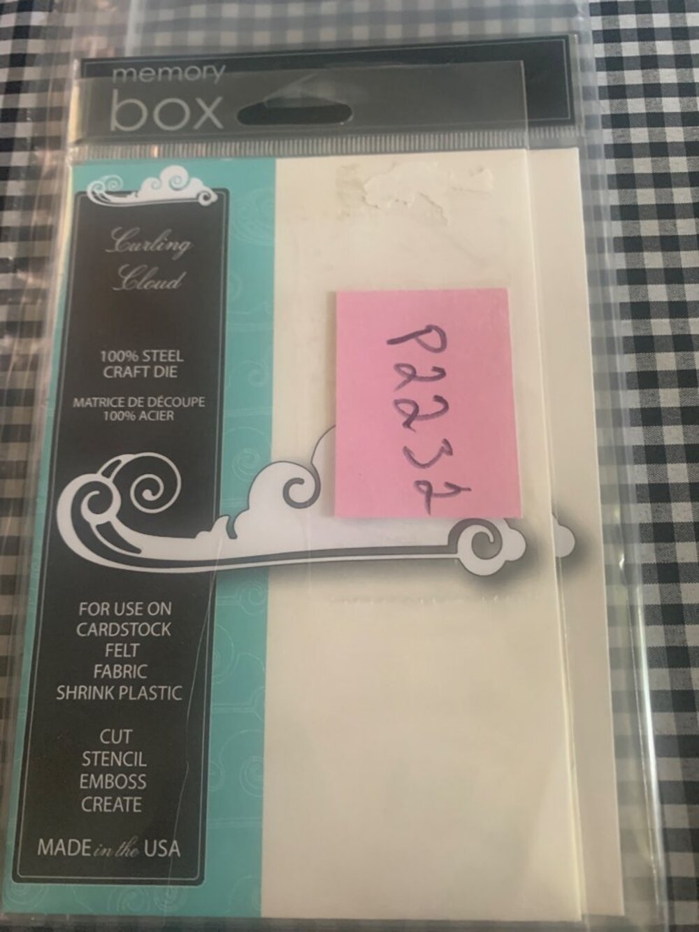 Memory Box Curling Cloud Steel Craft Die 4x1.4" - Picture 4 of 6